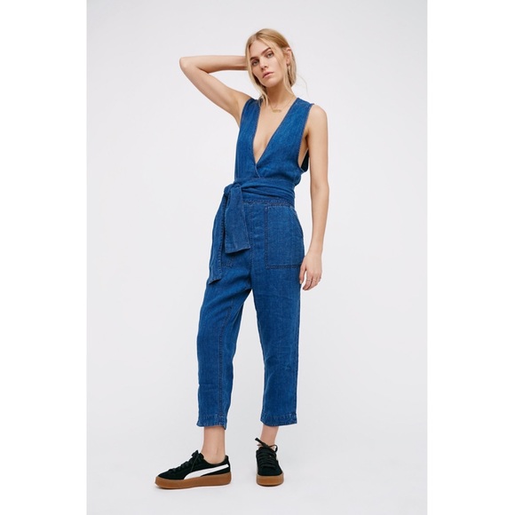 Free People Pants - Free People | Morning Star Linen Jumpsuit